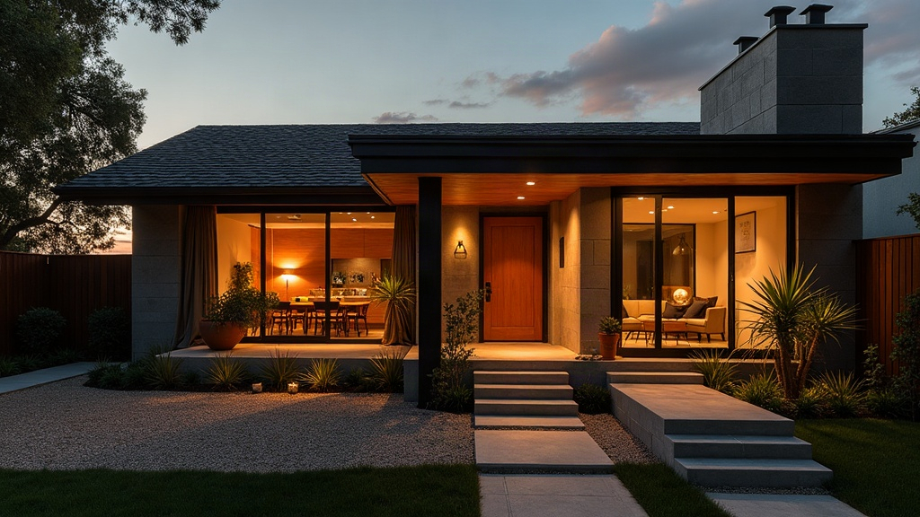 A composed Southern California garden where architecture and planting meet